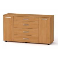 Комод для речей Компанит 1-3-2 130х38х73 см вільха Комод для речей Компанит 1-3-2 130х38х73 см вільха
