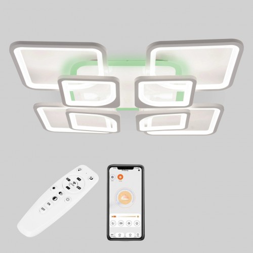 Стельова LED люстра Sunlight 5631/4+4 R білий