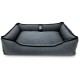 Лежак ліжко для собак та котів EGO Bosyak Рогожка M 75х65 Сірий (спальне місце для собак та котів)