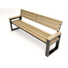 Крамниця паркова в стилі Loft Чорний NS-851 930x1700x400 мм