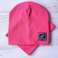 Дитяча шапка з хомутом КАНТА розмір 48-52, рожевий (OC-285)