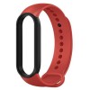 Ремінець MiJobs Double Color для Xiaomi Mi Band 5/6 Red Black