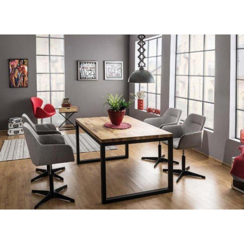 Обідній стіл у стилі Loft NS-1167 780x1400x700 мм Белый