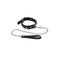 Чокер Fetish Tentation Spikes and Leash (SO2239)