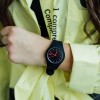Наручний годинник жіночий Skmei Rubber Black 9068 Чорний (366)