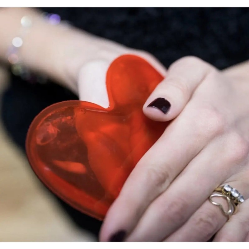 Гелева Грілка Для Рук Ніг У Формі Серця Satis 9 X 9см 300г Червоний