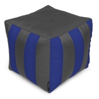 Пуф Кубик Смугастий Оксфорд 40х40 Студія Комфорту Сірий + Синій Пуф Кубик Смугастий Оксфорд 40х40 Студія Комфорту Сірий + Синій
