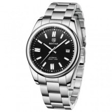 Наручний годинник Benyar Automatic 10 BAR Сріблястий (2783)