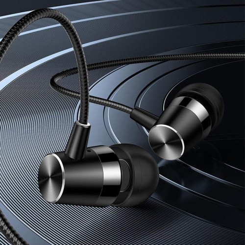 Навушники Usams EP-42 з мікрофоном (3.5mm/1.2m) Чорний 1109310