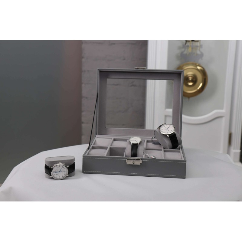 Шкатулка для зберігання годинників Craft 10PU.GR Сірий