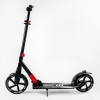 Самокат двоколісний складаний амортизатор Best Scooter PU колеса 100 кг Black and red (105585)
