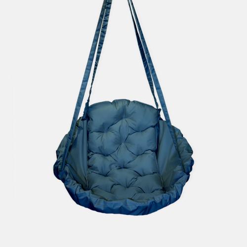 Підвісне крісло садовий гойдалка Coolki Оксфорд 600 Синій (Діаметр 100 см) Підвісне крісло садовий гойдалка Coolki Оксфорд 600 Синій (Діаметр 100 см)