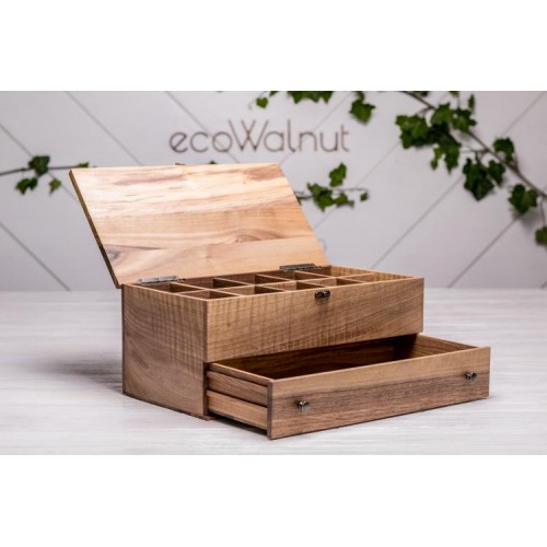 Скринька для зберігання наручних годинників ecoWalnut 14.9х34.2х18 см Скринька для зберігання наручних годинників ecoWalnut 14.9х34.2х18 см