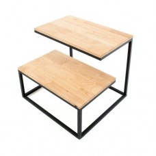 Кавовий журнальний столик у стилі Loft NS-539 630x600x600 мм Черный