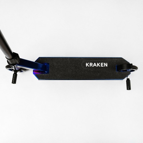 Самокат трюковий алюмінієвий диск та дека Best Scooter Kraken HIC-система пеги 100 кг Black and blue (112909)