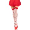 Панчохи Leg Avenue Polka Dot Mushroom Thigh Highs One Size