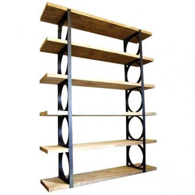 Стелаж для зберігання в стилі Loft NS-1726 1990x1060x355 мм Черный