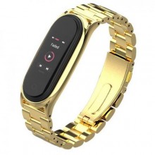 Ремінець MiJobs Metal Strap для Xiaomi Mi Band 3/4/5/6 Gold