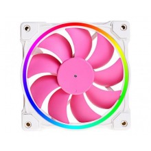 Вентилятор ID-Cooling ZF-12025-PINK ARGB (Single Pack), 120x120x25мм, 4-pin PWM, білий з рожевим