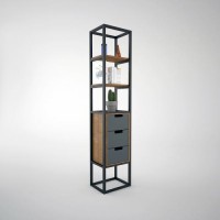 Стелаж для зберігання в стилі Loft NS-1646 1930x400x350 мм Черный Стелаж для зберігання в стилі Loft NS-1646 1930x400x350 мм Черный