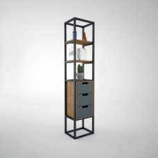 Стелаж для зберігання в стилі Loft NS-1646 1930x400x350 мм Черный