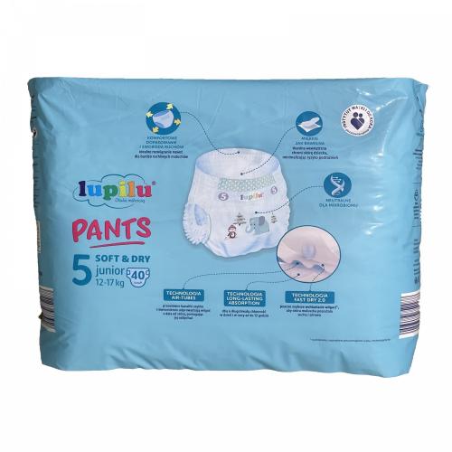 Підгузники трусики Lupilu soft & dry 5 Junior 12-17 кг 40 шт