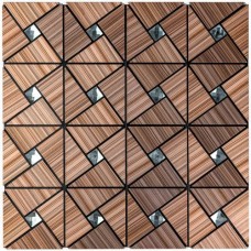 Самоклеюча алюмінієва плитка Sticker Wall 300х300х3 мм Різнокольоровий (SW-00001927)