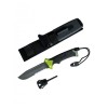Туристичний ніж для виживання Gorillas BBQ 2-1253 25 см Чорний (KN1060)