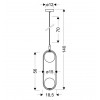 Люстра Candellux Cordel 18.5x140 см Латунь (32-73464)