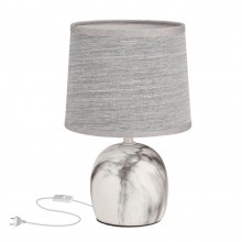 Настільна лампа Candellux Adelina 14x26 см Сірий (41-24381)