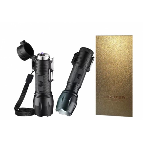 USB-Запальничка з ліхтариком Solve Black KT6007902 USB-Запальничка з ліхтариком Solve Black KT6007902