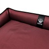 Лежак ліжко для собак всіх порід EGO Bosyak Waterproof L 90х75 Бордовий (спальне місце для великих собак)