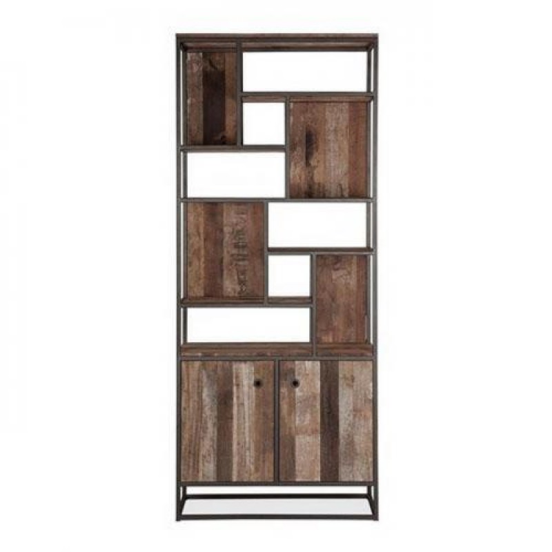 Стелаж для зберігання в стилі Loft NS-1693 2180x900x350 мм Черный