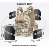 Плитоноска без плит з підсумками Yakeda One Size Мультикам (1771651517)
