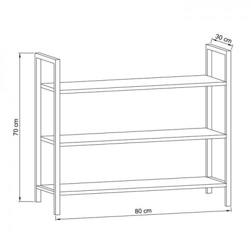 Консоль GoodsMetall у стилі Лофт 800х700х300 К173 Консоль GoodsMetall у стилі Лофт 800х700х300 К173