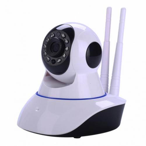 Бездротова Веб камера Онлайн Відеоняня з нахилом та панорамуванням WiFi Smart Net Camera Q6S з двома антенами Камера відеоспостереження з мікрофоном та зворотним зв'язком