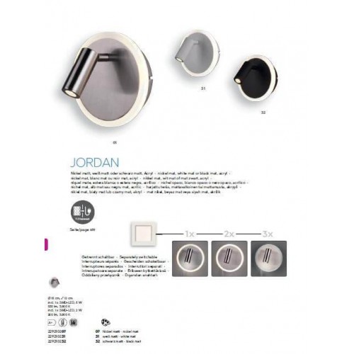 Бра TRIO JORDAN 229210231