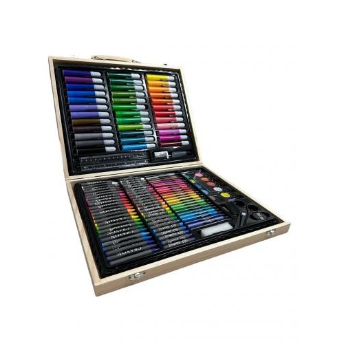 Олівці та маркери для малювання у дерев'яній валізці 150 шт Art Set (2013960296) в інтернет супермаркеті PbayMarket! Олівці та маркери для малювання у дерев'яній валізці 150 шт Art Set (2013960296) в інтернет супермаркеті PbayMarket!