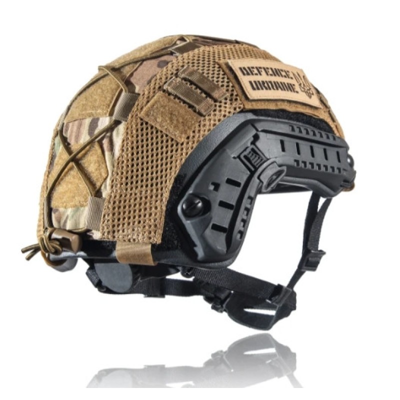 Тактична каска FAST NIJ IIIA та кавер L Мультикам