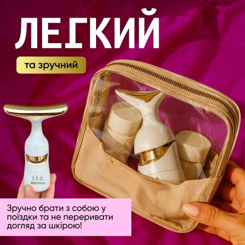 Мікрострумовий ліфтинг-масажер No Brand 3в1 Білий (MMF-03) Мікрострумовий ліфтинг-масажер No Brand 3в1 Білий (MMF-03)