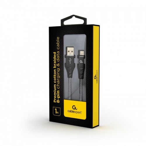 Кабель Cablexpert USB 2.0 A - Lightning 1м Чорний (CC-USB2B-AMLM-1M-BW) в інтернет супермаркеті PbayMarket!