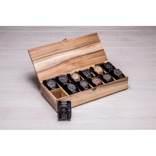 Дерев'яна коробочка для зберігання наручних годинників ecoWalnut 8.2х40.9х18 см Дерев'яна коробочка для зберігання наручних годинників ecoWalnut 8.2х40.9х18 см