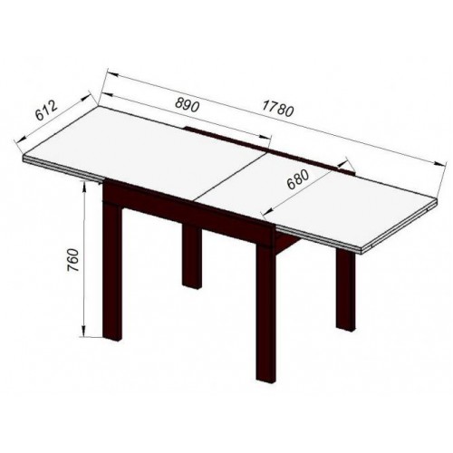 Стіл-трансформер Art in Head Kors 690x750x890 Дуб крафт золотий/Білий (TB17120000100) Стіл-трансформер Art in Head Kors 690x750x890 Дуб крафт золотий/Білий (TB17120000100)