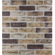 Самоклеюча декоративна 3D панель цегла 3D Loft пісочний клінкер 700x700x5 мм (415)
