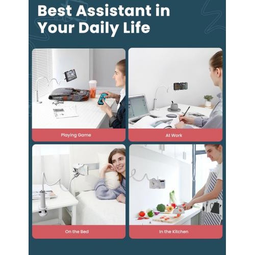 Гнучкий механічний утримувач/підставка для смартфона Ugreen LP133 (Білий) Гнучкий механічний утримувач/підставка для смартфона Ugreen LP133 (Білий)