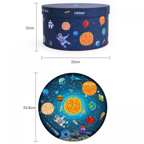 Круглий пазл MiDeer Подорож через космос 150 ел (MD3082) Круглий пазл MiDeer Подорож через космос 150 ел (MD3082)