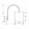 Бра Candellux Atlanta 32x30 см Білий (21-00668)