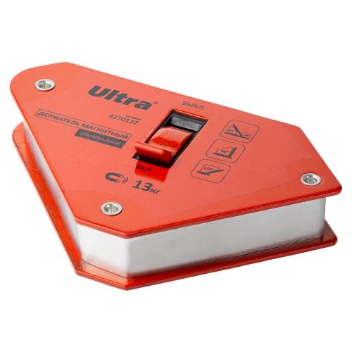 Тримач магнітний 13кг, що відключається 100×95×110мм (45,90,135°) ULTRA (4270122) Тримач магнітний 13кг, що відключається 100×95×110мм (45,90,135°) ULTRA (4270122)
