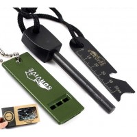 Похідне кресало та свисток EDC Sarver black