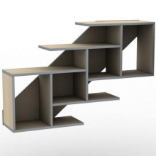 Полиця навісна Тиса Мебель ПУ-23 Бук 690x240x1050 мм